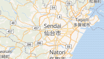 Sendai - szczegółowa mapa Google