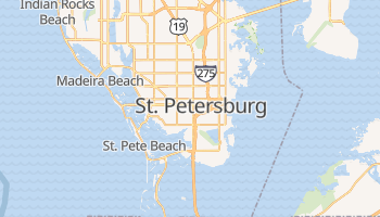 St. Petersburg (Floryda) - szczegółowa mapa Google