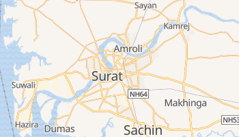 Surat - szczegółowa mapa Google