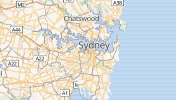 Sydney - szczegółowa mapa Google