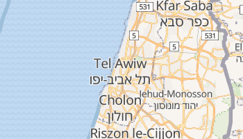 Tel Awiw-Jaffa - szczegółowa mapa Google