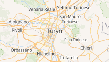 Turyn - szczegółowa mapa Google