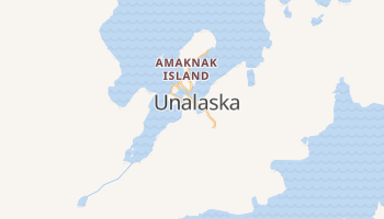Unalaska - szczegółowa mapa Google