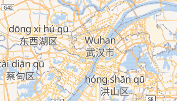 Wuhan - szczegółowa mapa Google