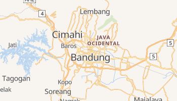Mapa online de Bandung para viajantes