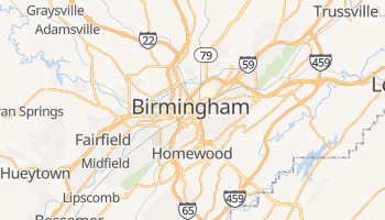 Mapa online de Birmingham para viajantes
