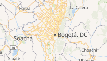 Mapa online de Bogotá para viajantes