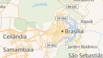 Mapa online de Brasília para viajantes