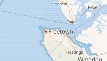 Mapa online de Freetown para viajantes