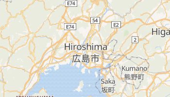 Mapa online de Hiroshima para viajantes