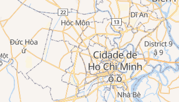 Mapa online de Ho Chi Minh para viajantes