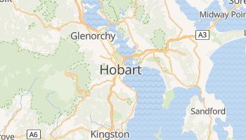 Mapa online de Hobart para viajantes