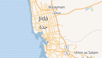 Mapa online de Jidá para viajantes