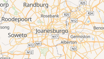 Mapa online de Joanesburgo para viajantes