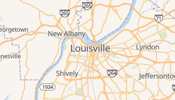 Mapa online de Louisville para viajantes