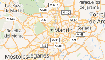 Mapa online de Madrid para viajantes