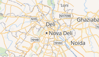 Mapa online de Nova Deli para viajantes