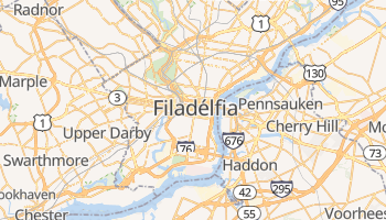 Mapa online de Filadélfia para viajantes