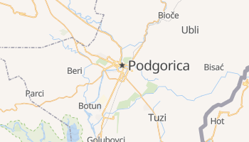 Mapa online de Podgorica para viajantes