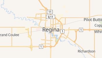 Mapa online de Regina para viajantes