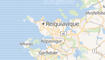 Mapa online de Reykjavík para viajantes