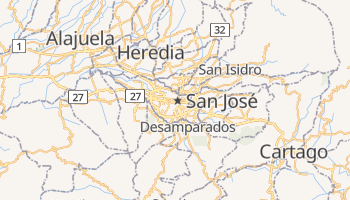 Mapa online de San José para viajantes