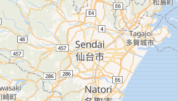 Mapa online de Sendai para viajantes