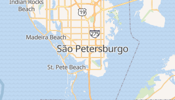 Mapa online de Petersburg do St. para viajantes