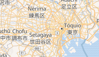 Mapa online de Tóquio para viajantes