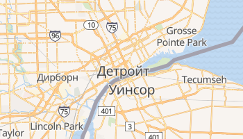 Детройт - детальная карта