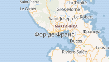 Фор-де-Франс - детальная карта