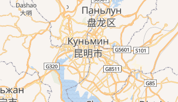 Куньмин - детальная карта