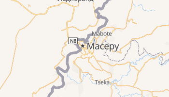 Масеру - детальная карта