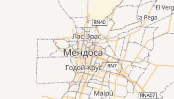 Мендоса - детальная карта