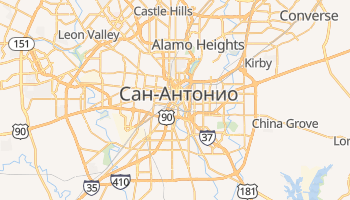 Сан Антонио - детальная карта