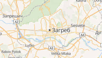 Загреб - детальная карта