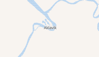 Аклавік - детальна мапа