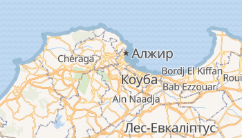 Алжир - детальна мапа