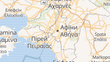 Афіни - детальна мапа