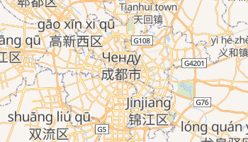 Ченду - детальна мапа