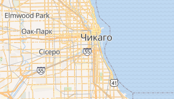 Чікаґо - детальна мапа