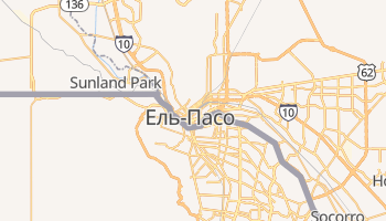 Ель Пасо - детальна мапа
