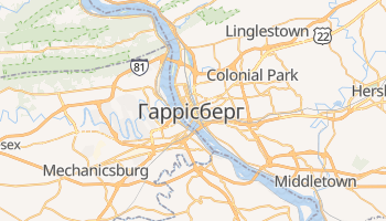 Гаррісберг - детальна мапа