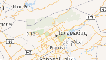 Ісламабад - детальна мапа