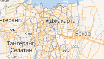 Джакарта - детальна мапа