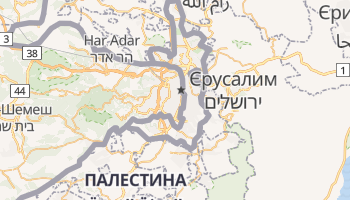 Єрусалим - детальна мапа