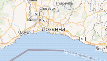 Лозанна - детальна мапа