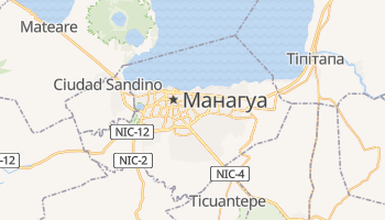 Манагуа - детальна мапа