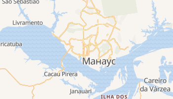Манаус - детальна мапа