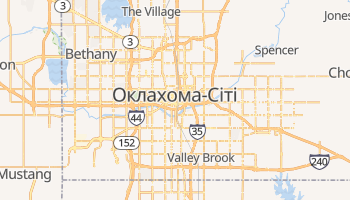 Оклахома Сіті - детальна мапа